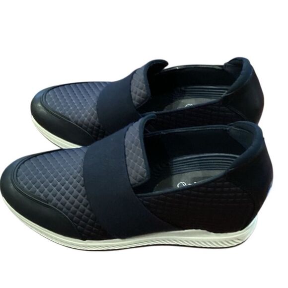 Baretraps® Jamese Casual Cliff Wedge Sneakers Navy Blue 8.5 - Picture 11 of 12